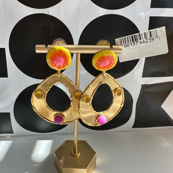 Sylvia Toledano
Thalita 22K Gold-Plated, Multi-Stone & Enamel Drop Earrings - Picture 3 of 6